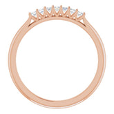 14K Rose 1/6 CTW Natural Diamond Anniversary Band